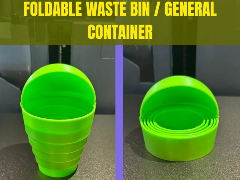 FOLDABLE WASTE BIN / GENERAL CONTAINER