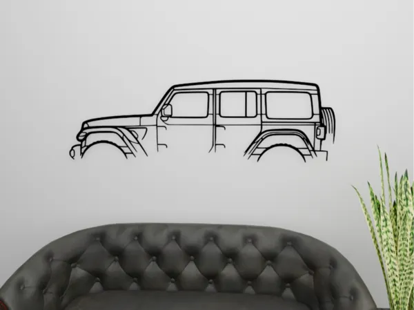 Silhouette murale Jeep Wrangler