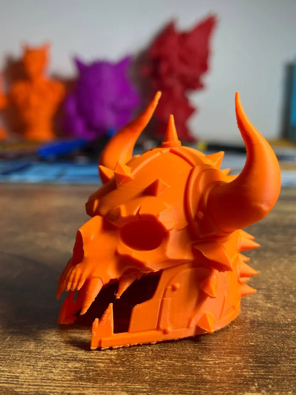 Skull helmet knight lv45 - Free 3D Print Model - MakerWorld