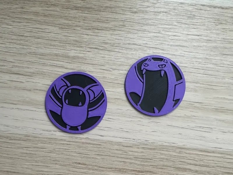 Zubat Evolution Coin (Pokemon Gen1)