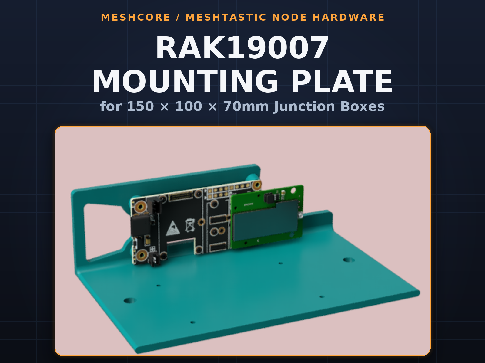 RAK19007 Mounting Plate (150x100x70 Junction Box) 3D model