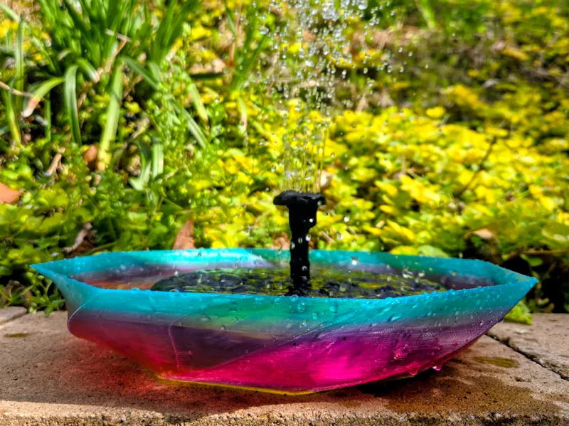 Translucent Bird Bath/Fountain/Bowl