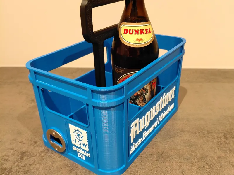 6er - Flaschenträger "Männerhandtasche" mit Öffner