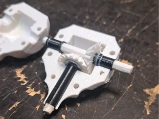 RC model axle transmision