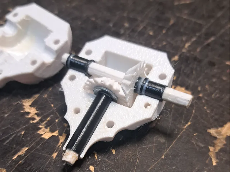 RC model axle transmision