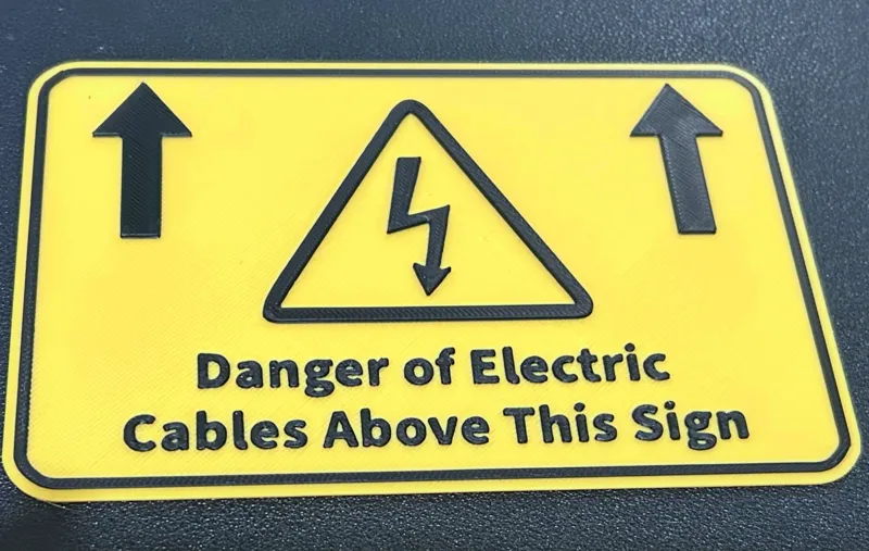 Danger of Electric Cables above 