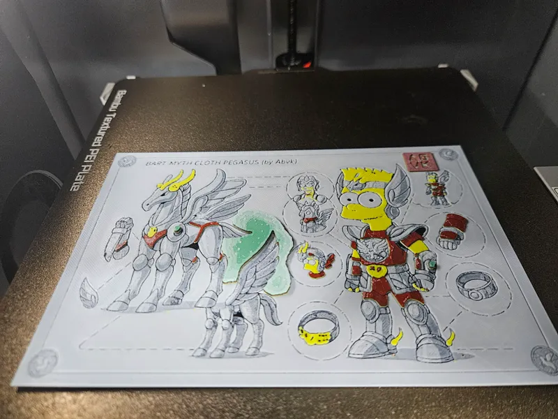 Bart Simpson chevalier Pegase
