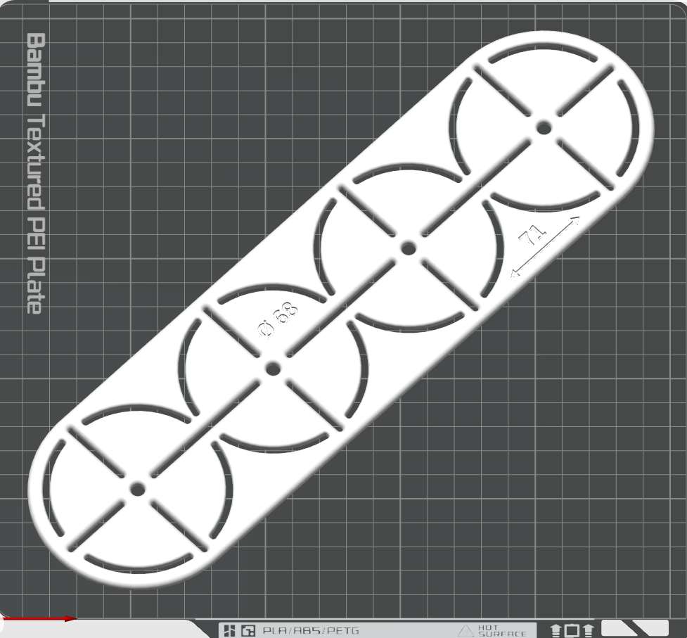 Miniatura 2 do modelo 3D EU electrical socket template 5x
