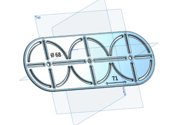Miniatura 4 do modelo 3D EU electrical socket template 5x