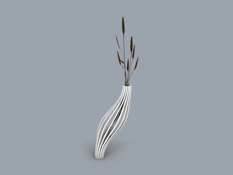 Curved Strip Vase