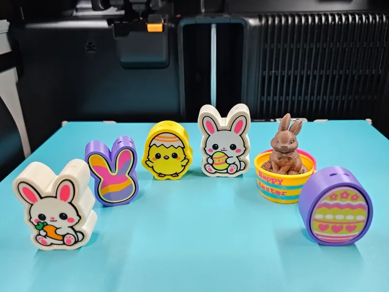 Easter clickers bunny, chick, egg, chocolate bunny