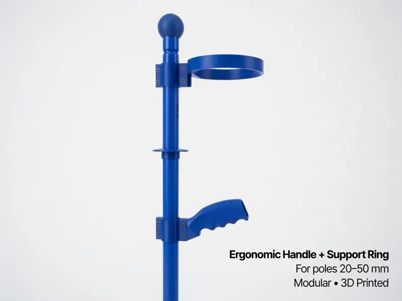 Ergonomic Handle for Broom / any Pole 20 - 50mm