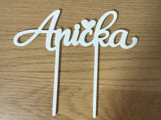 Anička cake topper/ zápich do torty 