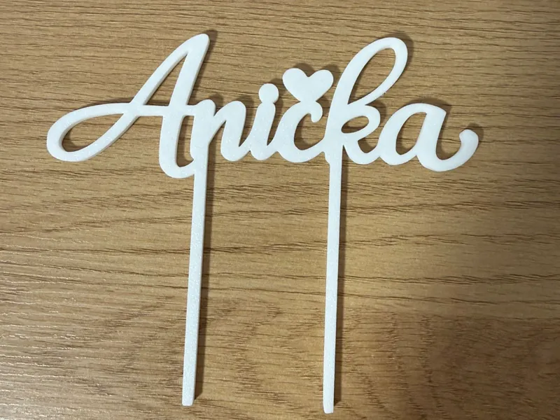 Anička cake topper/ zápich do torty 