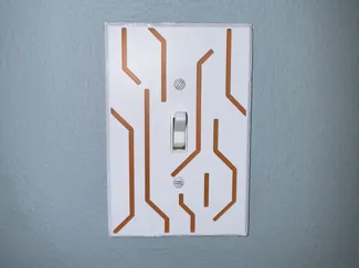 Sci-Fi Light Switch Plate