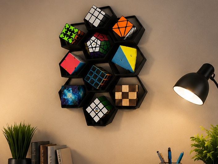 Support mural adaptatif modulaire Rubik's cube