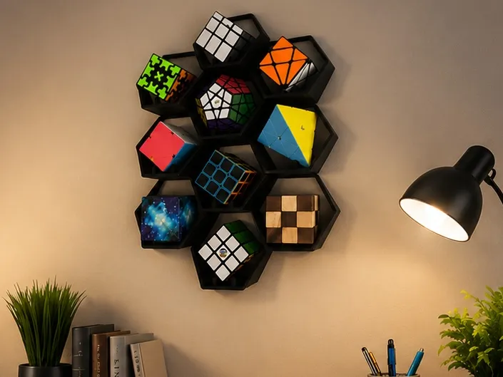 Support mural adaptatif modulaire Rubik's cube