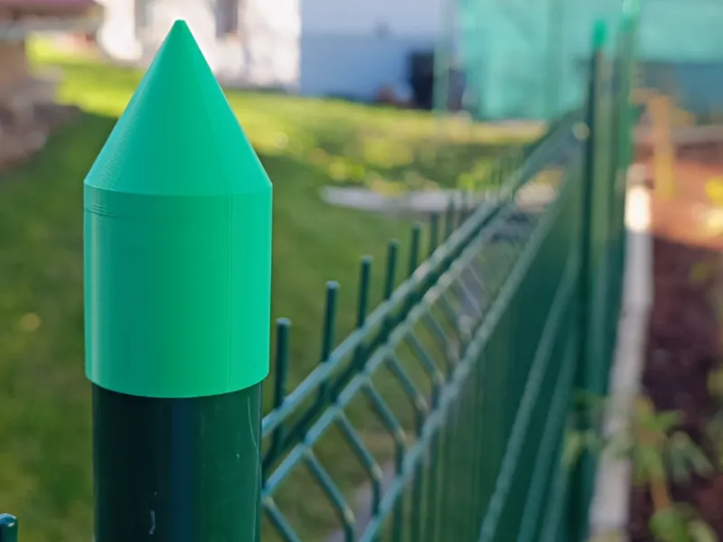Fence Post Cap – Pointed Roof Style