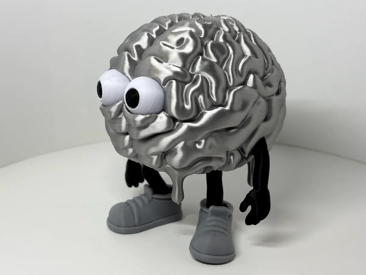 Brain Character - No AMS - Free 3D Print Model - MakerWorld
