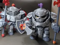 Knightforge 2 Macha suit variants and gear