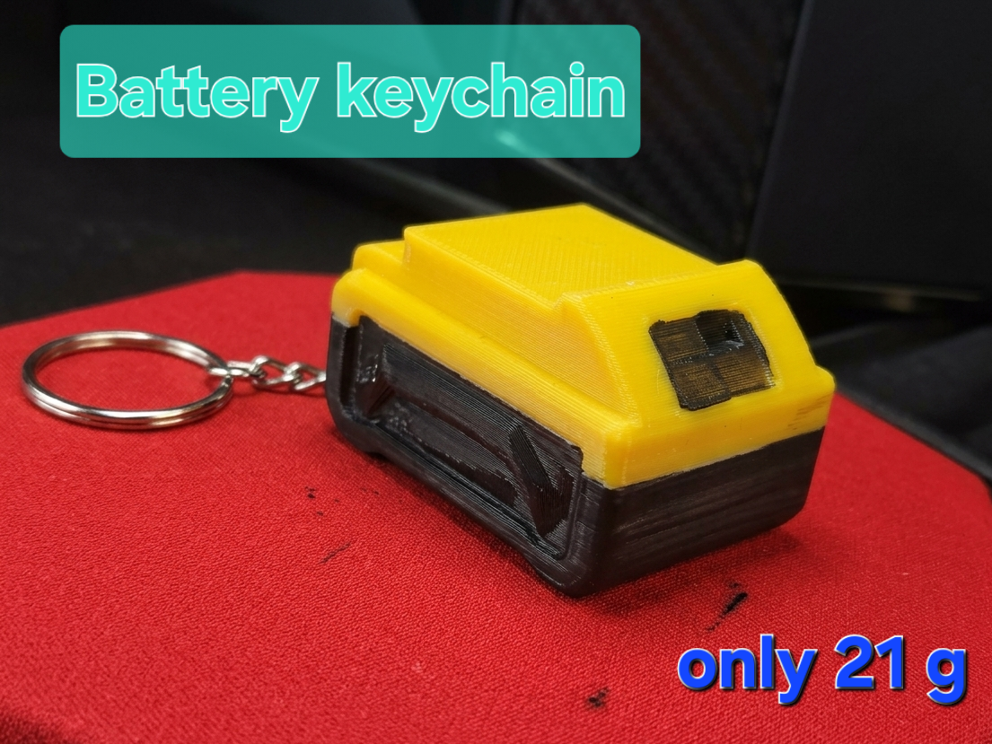 Battery keychain