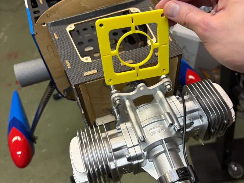 DLE 60 Twin Drill guide template
