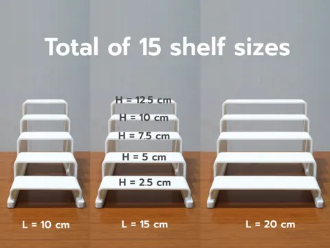 Pure - Customizable Modular Display Shelf view 2