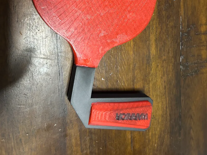 ping pong paddel with custom grip