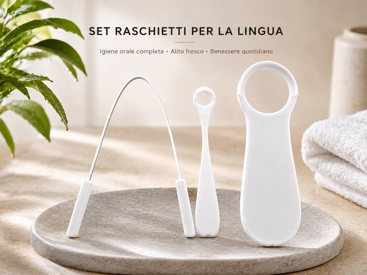 Set di raschietti per la lingua