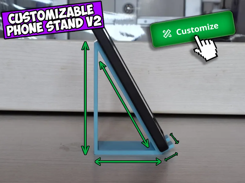 Customizable Phone Stand V2