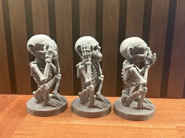 Adorno temático: No Evil – Skeleton Monkey Trio — vista de referencia 4