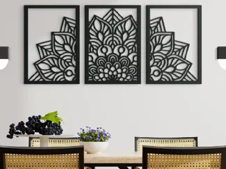 Flower Multi Panel 3D Wall Mandala