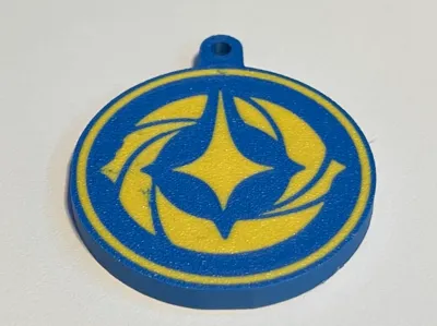 Lorcana logo keychain