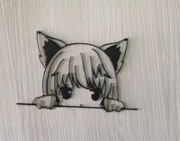 Déco murale 2D fille manga — photo 3