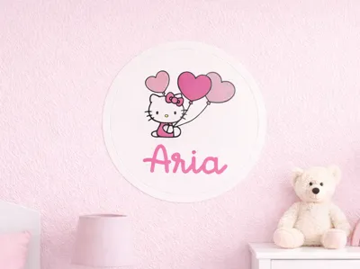 Hello Kitty Room Decor with Custom Name