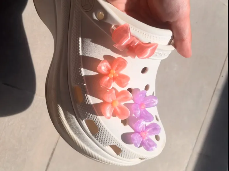 花朵crocs鞋花鞋扣 不磨脚背 桂花樱花