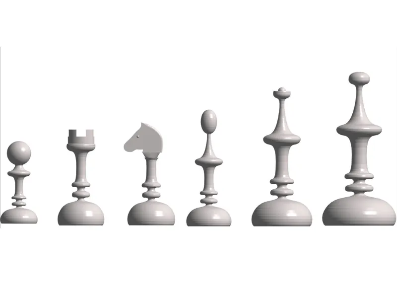 pièces d'echecs "minarets"