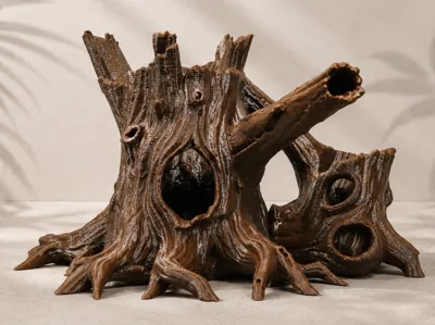 Twin Hollow Tree Stumps Hide