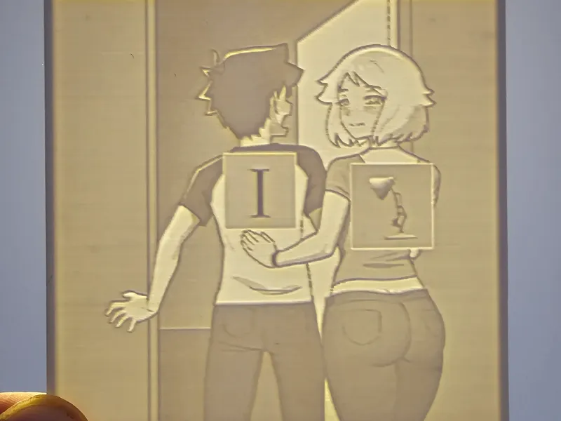 I love pixar - meme - lithophane
