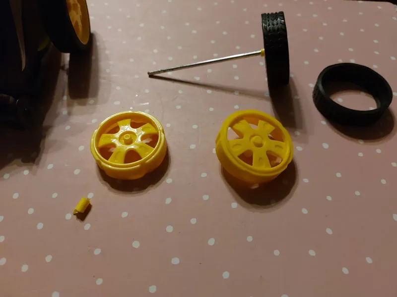 Replacement wheel for remote controlled car