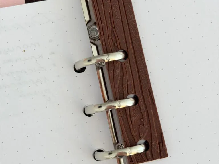 Aesthetic Ring Wood Planner Charm