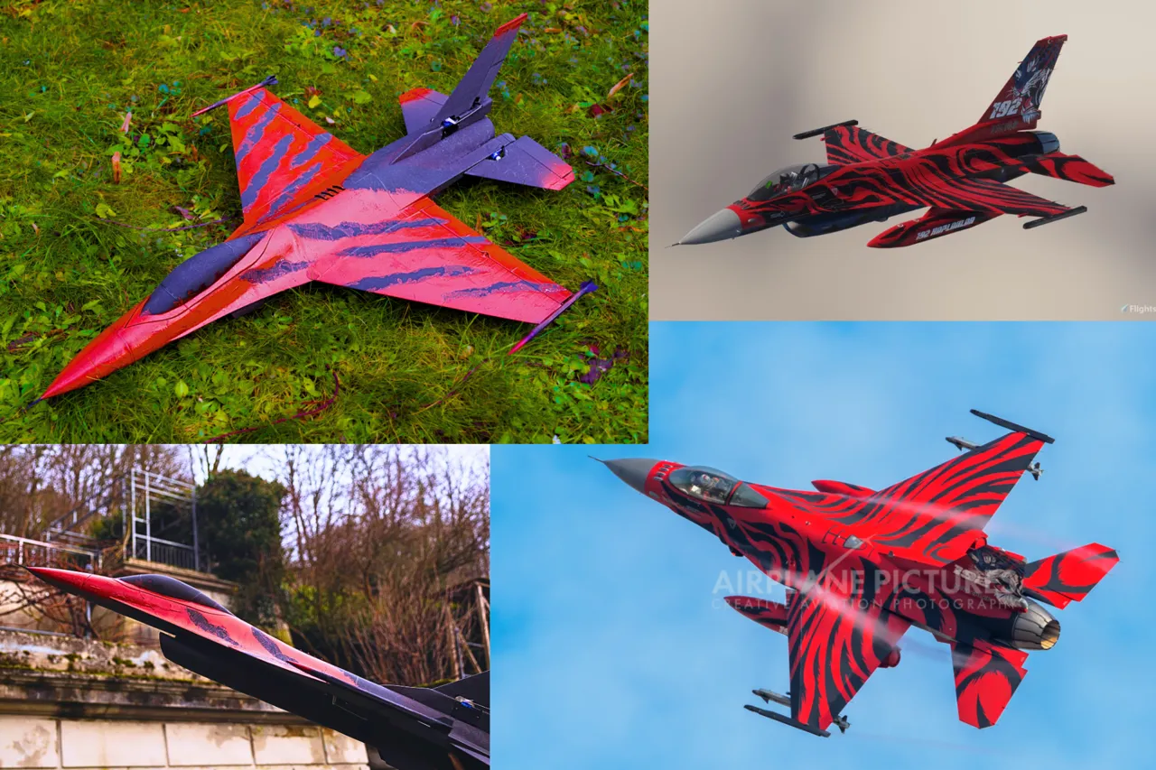 F-16 RC JET (50mm EDF) view 3