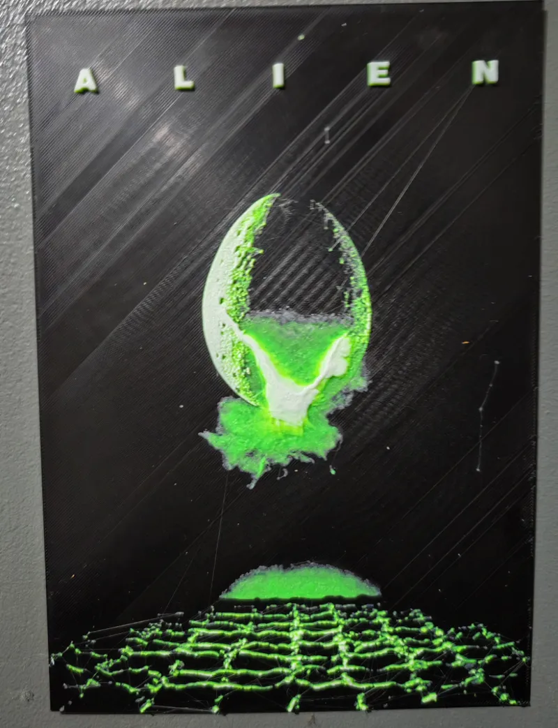 ALIEN - MOVIE COVER - 1ST - HUEFORGE - 4 COLOURS