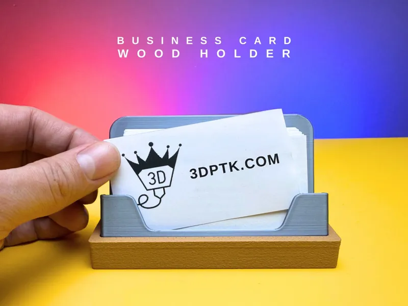 BUSINESS CARD HOLDER - MODERN WOOD HOLDER
