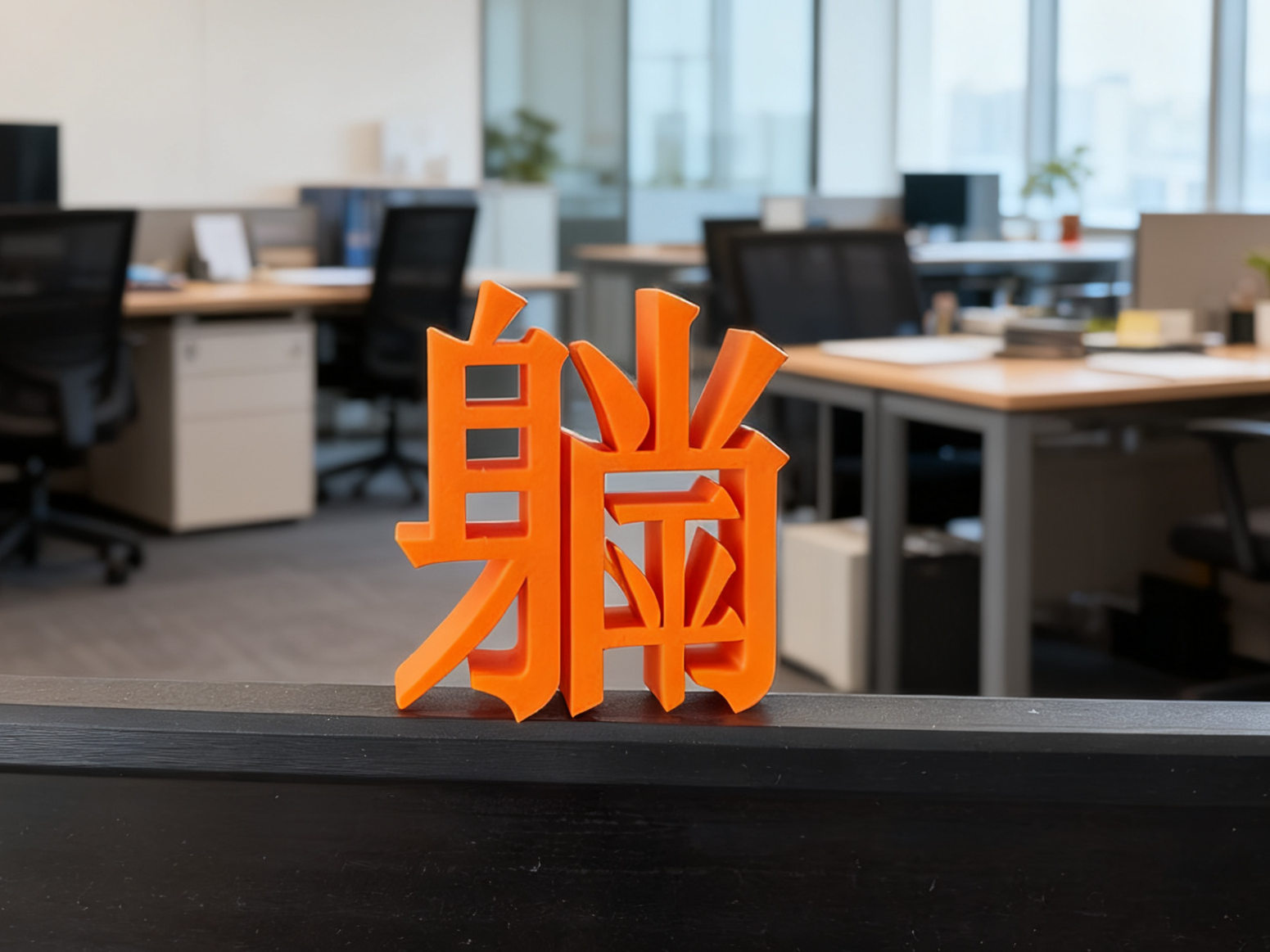 躺平创意3D组合字 搞怪摆件 整蛊搞笑挂件 办公室桌面摆件 朋友同事同学小礼物 一体打印无需支撑
