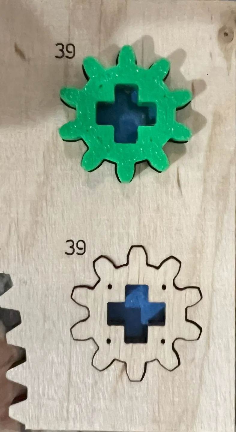 Wooden Clock Gear