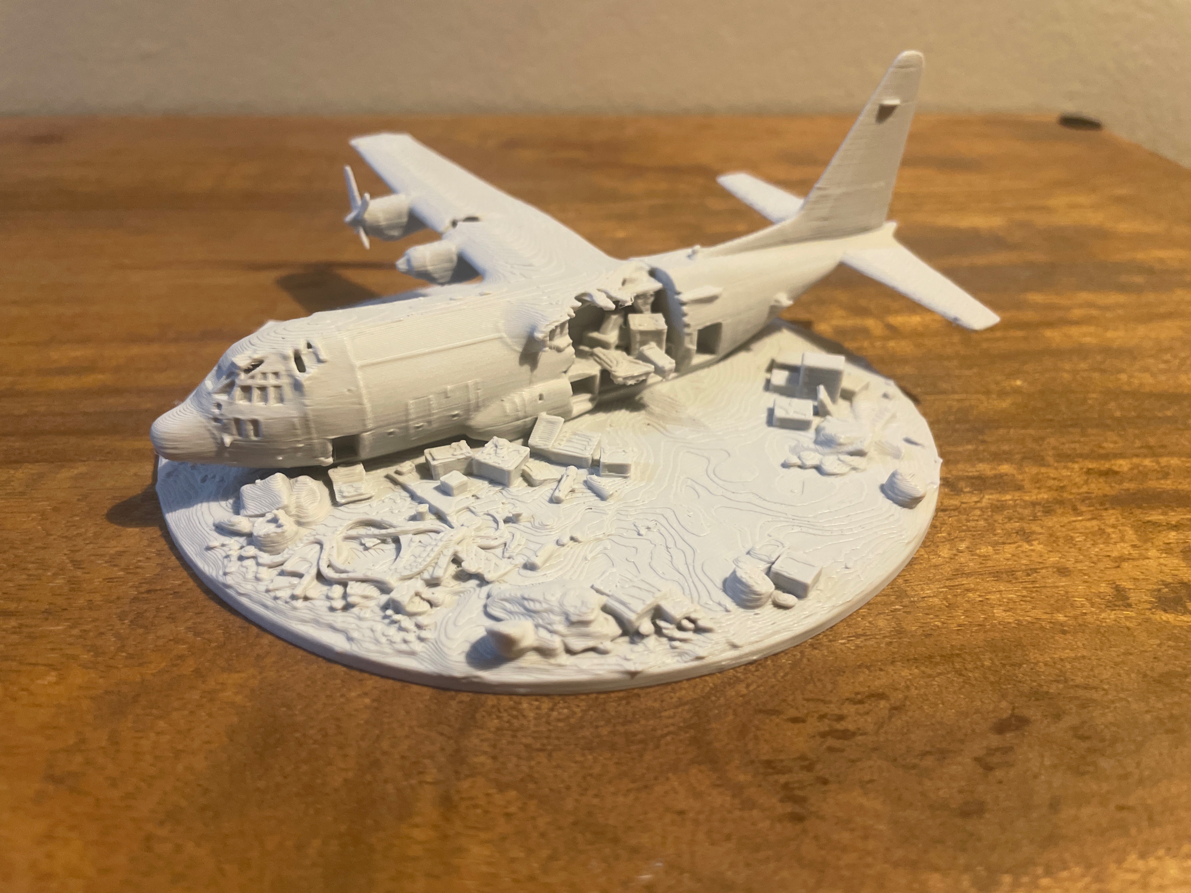 Tabletop Wargaming - Crashed C-130 Hercules - 1