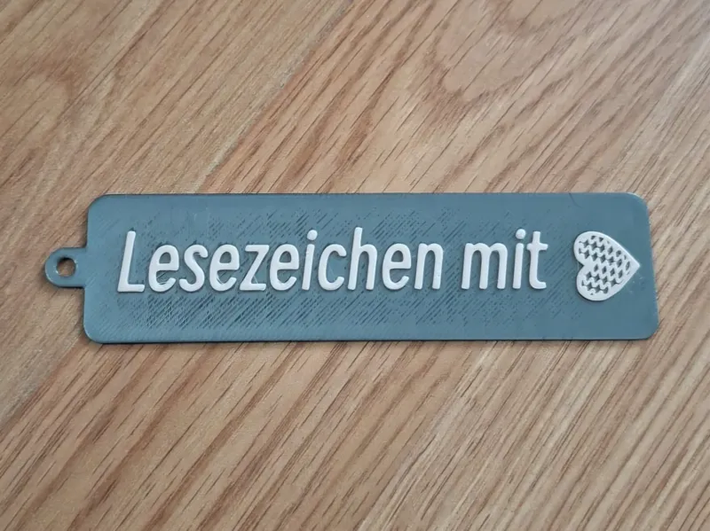 Lesezeichen mit Herz