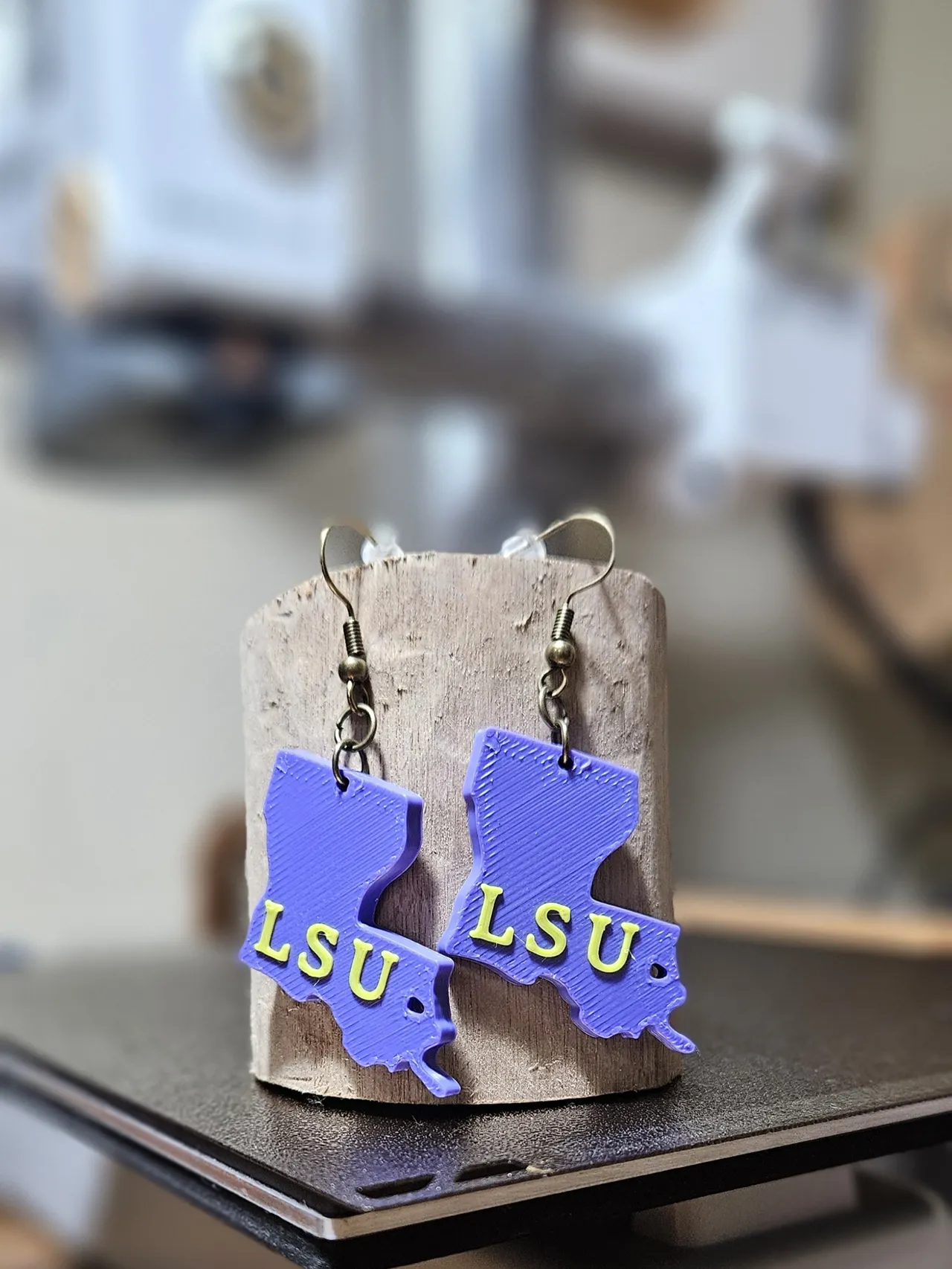 LSU Earrings view 4