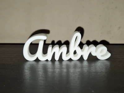 Ambre Name Sign Display Decor